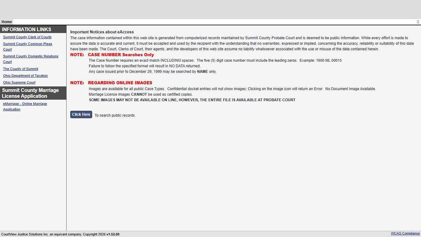 Welcome Page - CourtView Justice Solutions